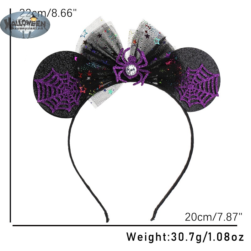 Băng Đô Cài Tóc Hóa Trang Phù Thủy Nhện halloween vn