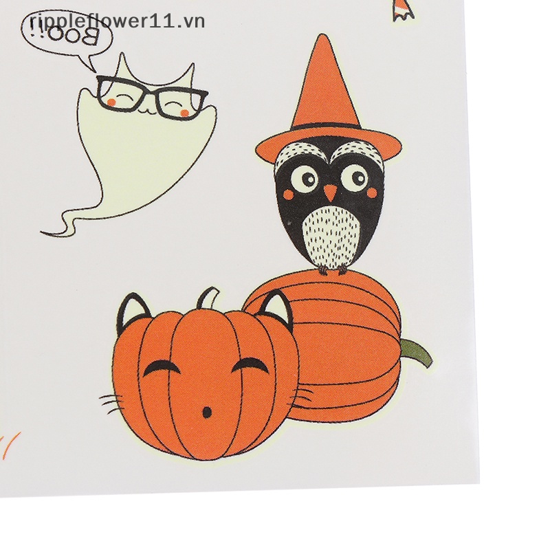 Hình Xăm Dán Tạm Thời Phát Quang Phong Cách halloween Độc Đáo