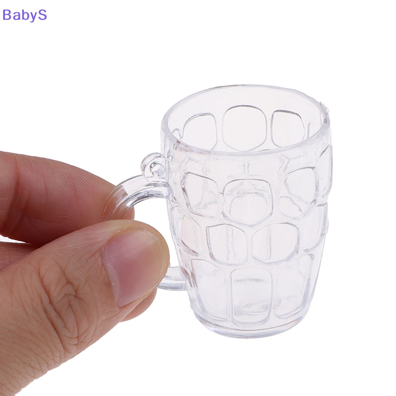 Set 5 Ly Nhựa Uống Rượu / Bia Mini Tỉ Lệ 1: 12 Trang Trí Nhà Búp Bê vn