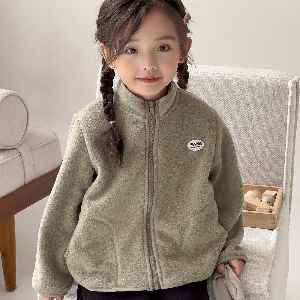 Áo Khoác Nhung Hai Mặt Màu Sắc Thời Trang Mùa Thu Cho Bé Trai Và Gái