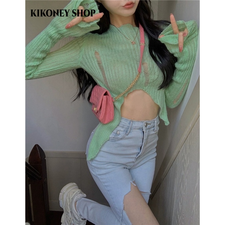KIKONEY SHOP Áo Len áo khoác cardigan Dễ thương Popular Stylish Hàn Phong WMY2392SUP38Z230921