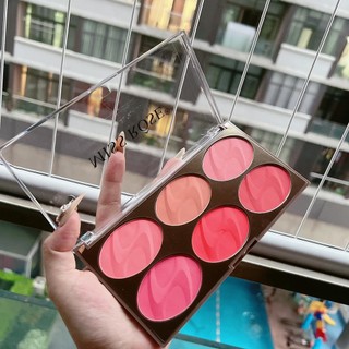 Bảng phấn mắt má hồng missrose 6 màu sắc tông lì lâu trôi không bay phấn