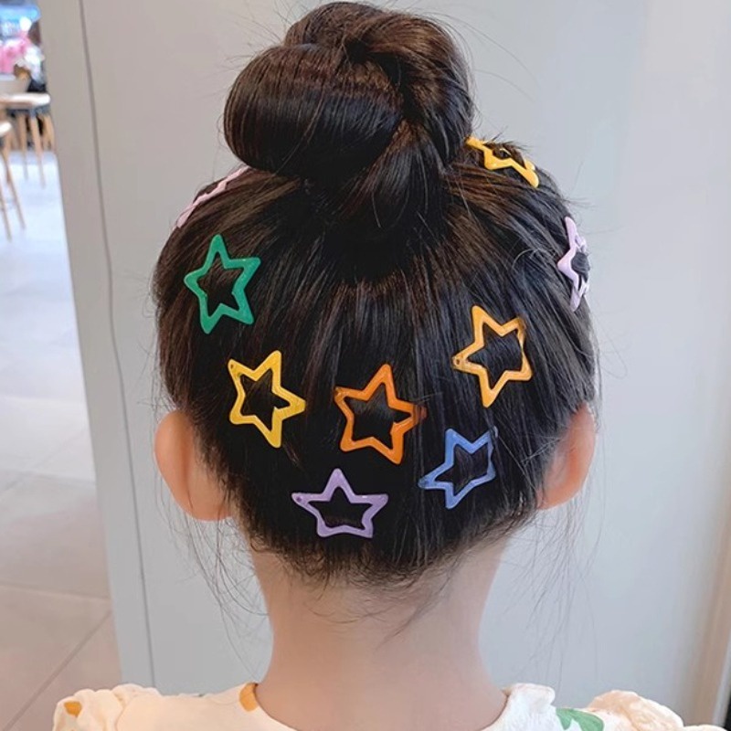 Kẹp Tóc bb barrettes y2k Hình Ngôi Sao Nhiều Màu Sắc Phong Cách Hàn Quốc Cho Nữ