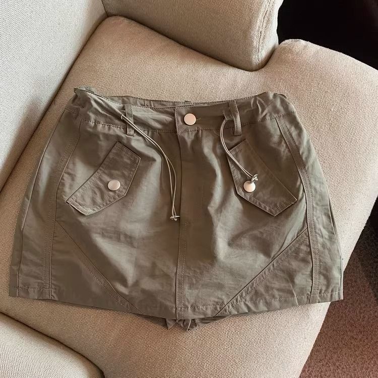 Chân Váy Chữ a Lưng Cao Phong Cách retro Thời Trang Cho Nữ