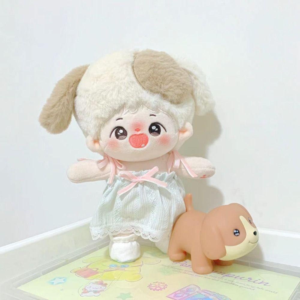 Búp Bê Vải cotton 20cm Tự Làm Đính Nơ Nhiều Màu Dễ Thương