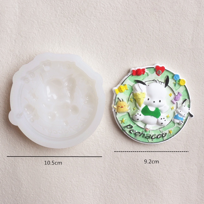 Khuôn Làm Mặt Dây Chuyền Hình Búp Bê Hoạt Hình Bằng silicone