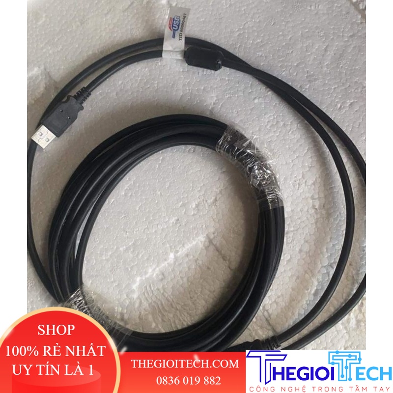 Cáp USB 2.0 Type A to Type B TID 60000467 - Dài 1.5m (USB Printer, PLC)
