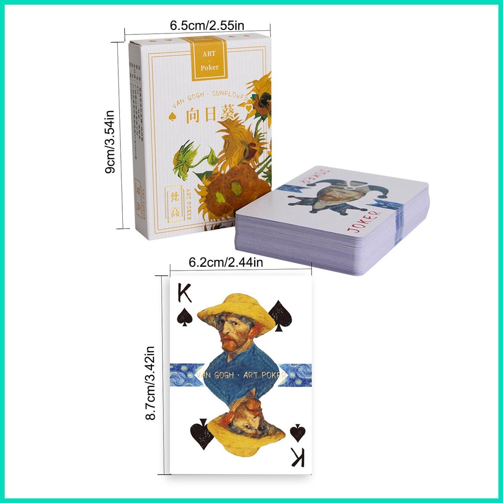 Bộ Thẻ Bài poker Nghệ Thuật Của Họa Sĩ van gogh