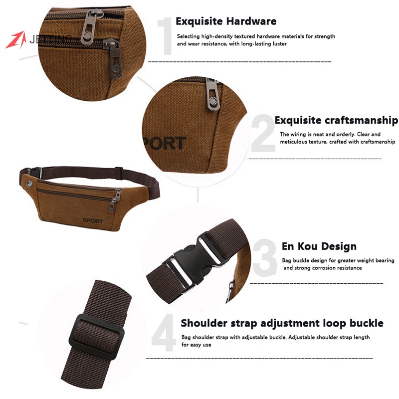 Túi Đeo Chéo Vai Hình Quả Chuối Chống Nước Dành Cho Nam