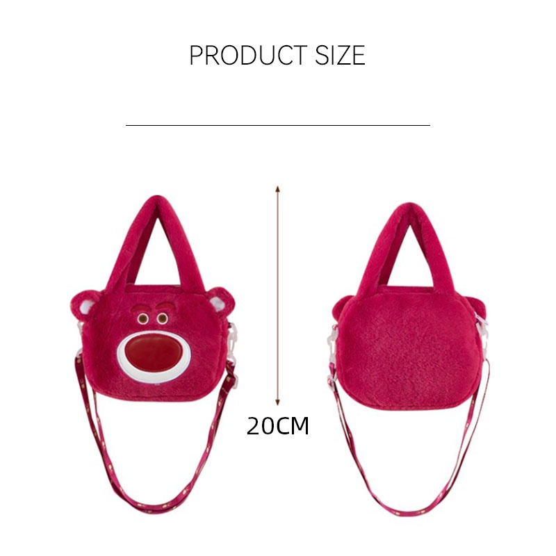 YANNIAO Túi Đeo Chéo Hình Thú Nhồi Bông Xinh Xắn Dễ Thương