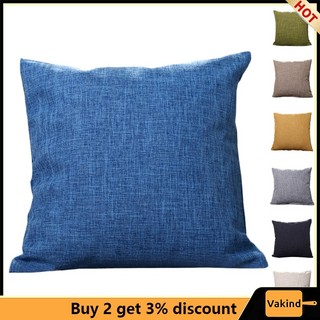 Vỏ gối vuông VAKIND 40x40cm màu trơn đơn giản hiện đại trang trí nhà cửa