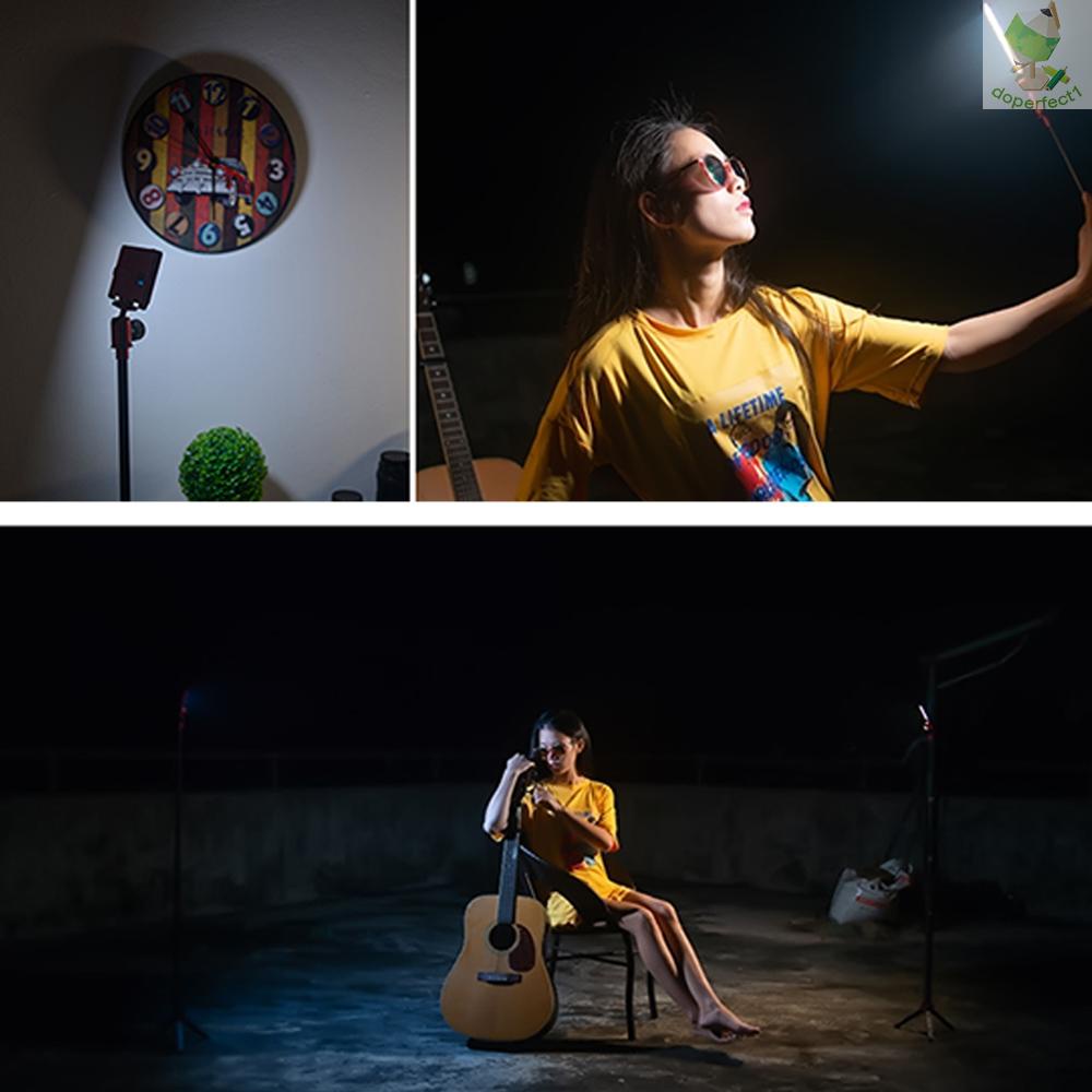Andoer Đèn led Chụp Ảnh video 2800mah 1 / 4 inch Lỗ Vít 3500k-5700k Có Thể Tháo Rời 96 Đèn led Flo-9.7