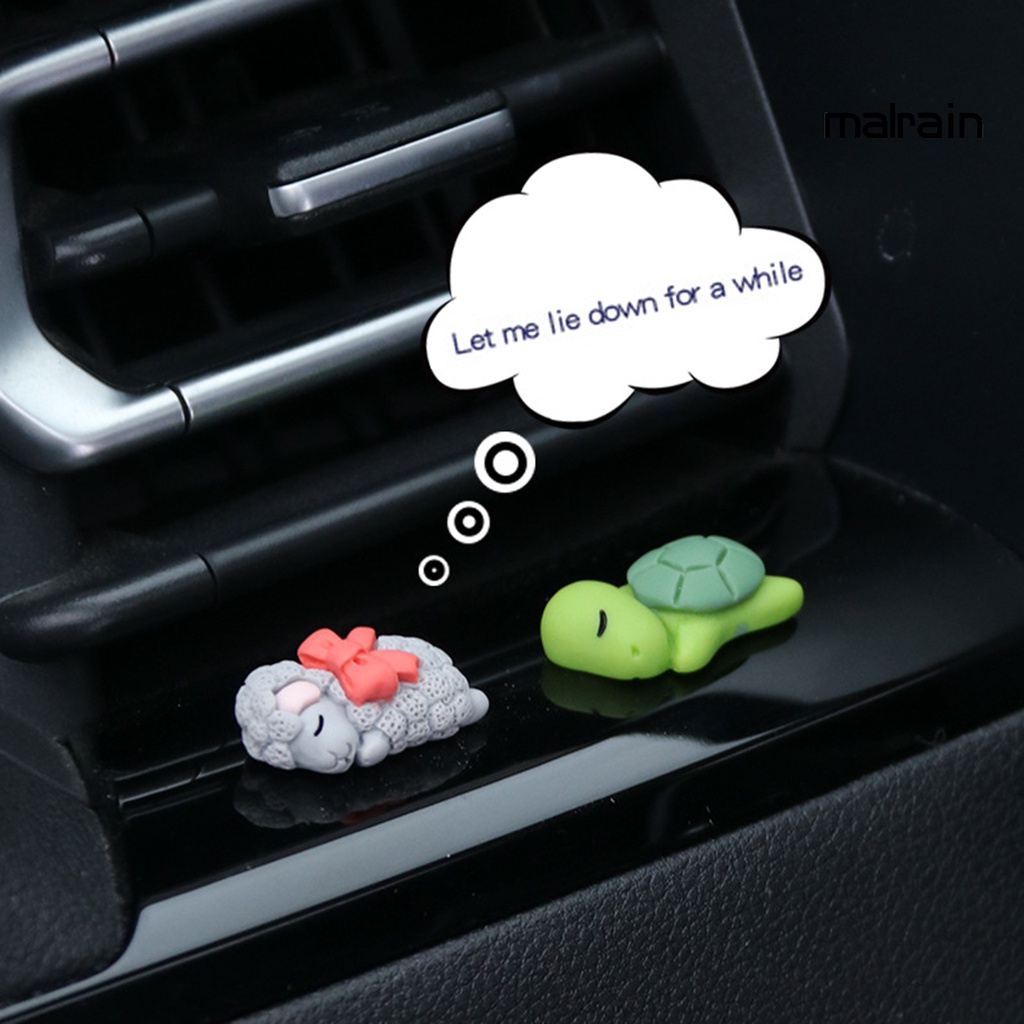 Đồ Trang Trí Xe Hơi Hình Động Vật Dễ Thương Bằng Nhựa resin Không Để Lại Dấu Vết