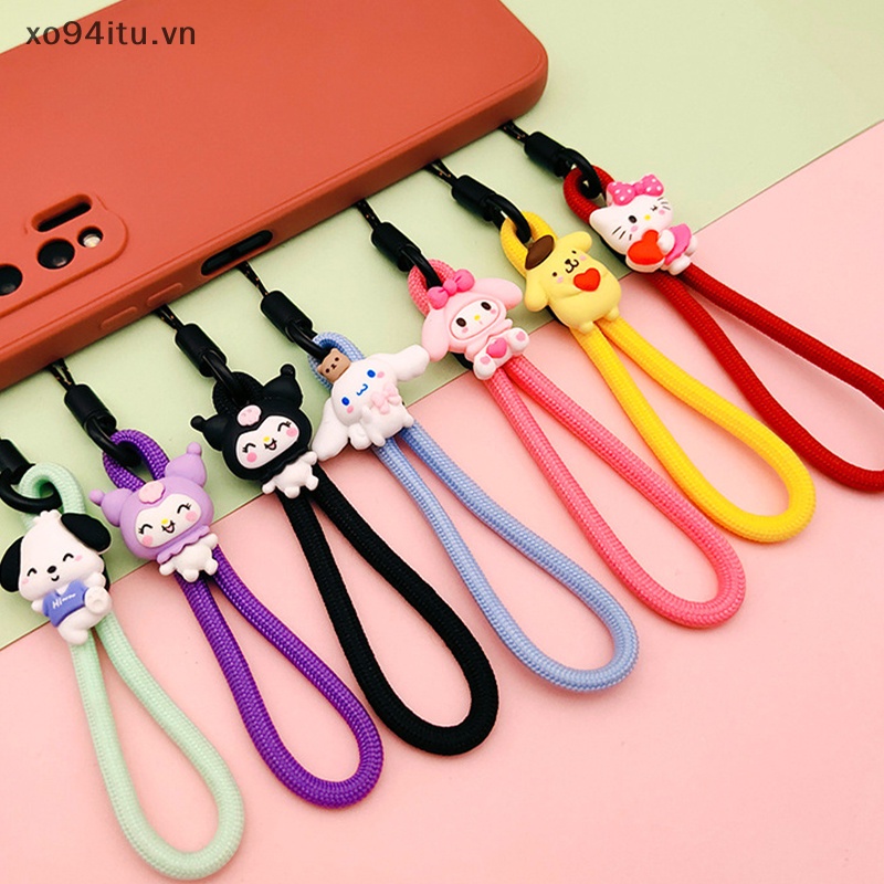 Xoitu sanrio Dây Đeo Cổ Tay Gắn Điện Thoại Chống Thất Lạc Họa Tiết Hoạt Hình Dễ Thương vn