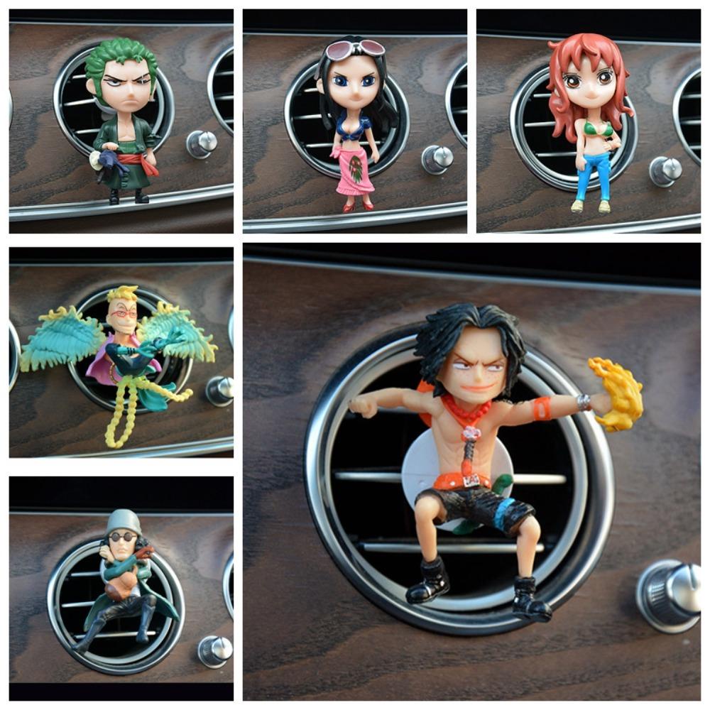Mmluck Mô Hình Nhân Vật luffy zoro nami luffy 8cm Trang Trí Lỗ Thông Gió Xe Hơi
