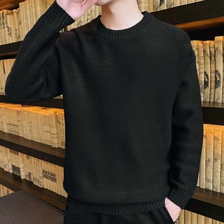 Áo Len nam cổ tròn trẻ trung , áo len đan phong cách Hàn Quốc