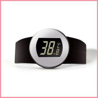 [hot]Digital LCD Red Wine Bottle Thermometer Auto Wine Temperature Meter Watch
