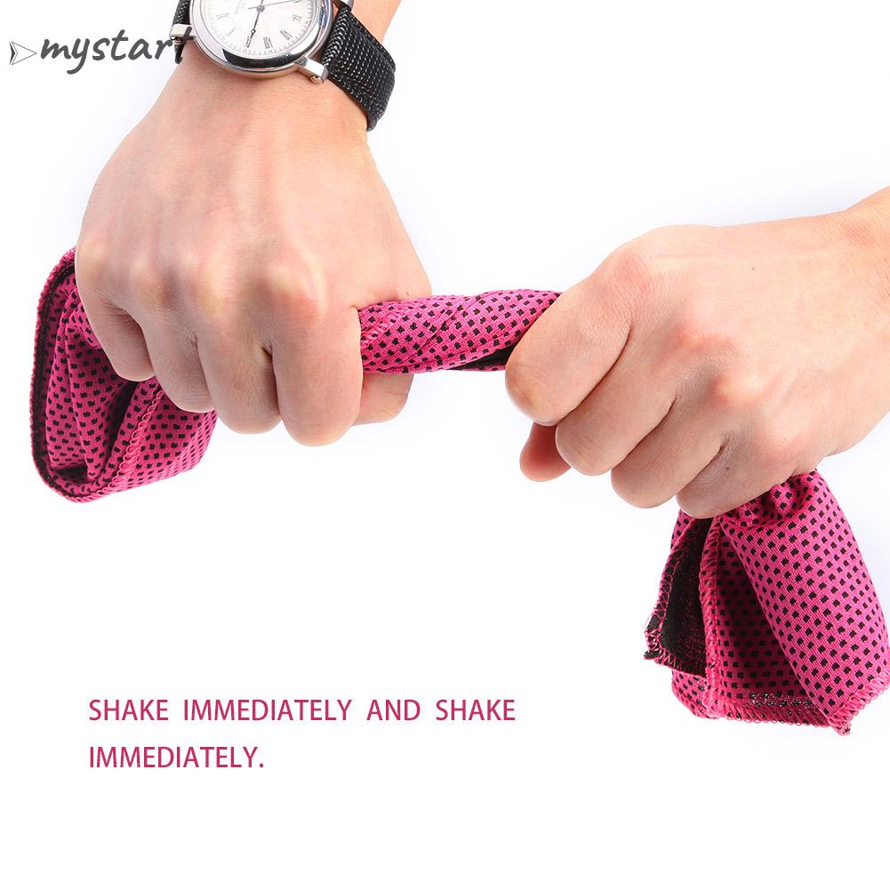 Khăn Lạnh Thể Thao Nhanh Khô Dùng Khi Tập Thể Dục Ngoài Trời Vào Mùa Hè