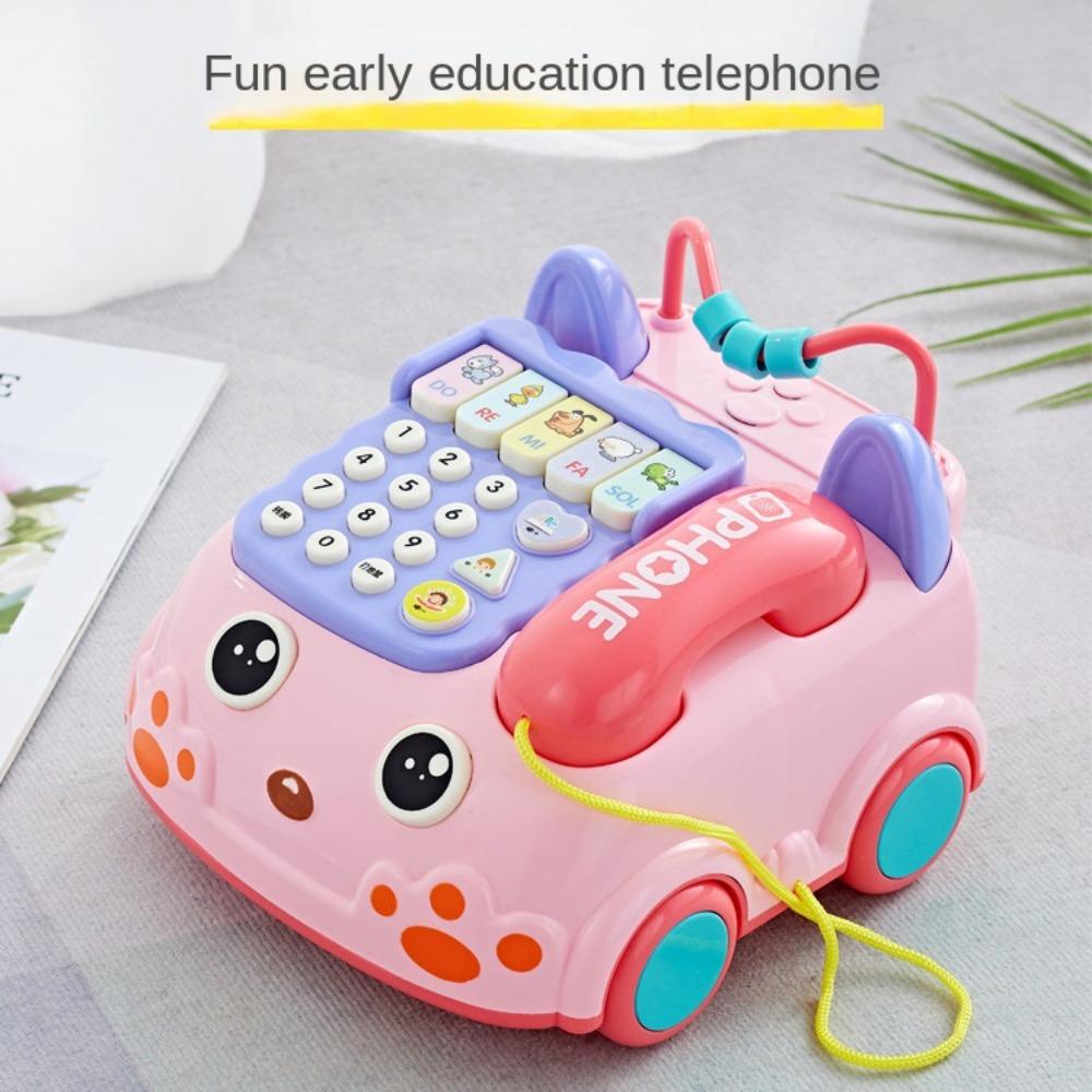 Điện Thoại Đồ Chơi Hình Xe Buýt Phát Nhạc Cho Bé