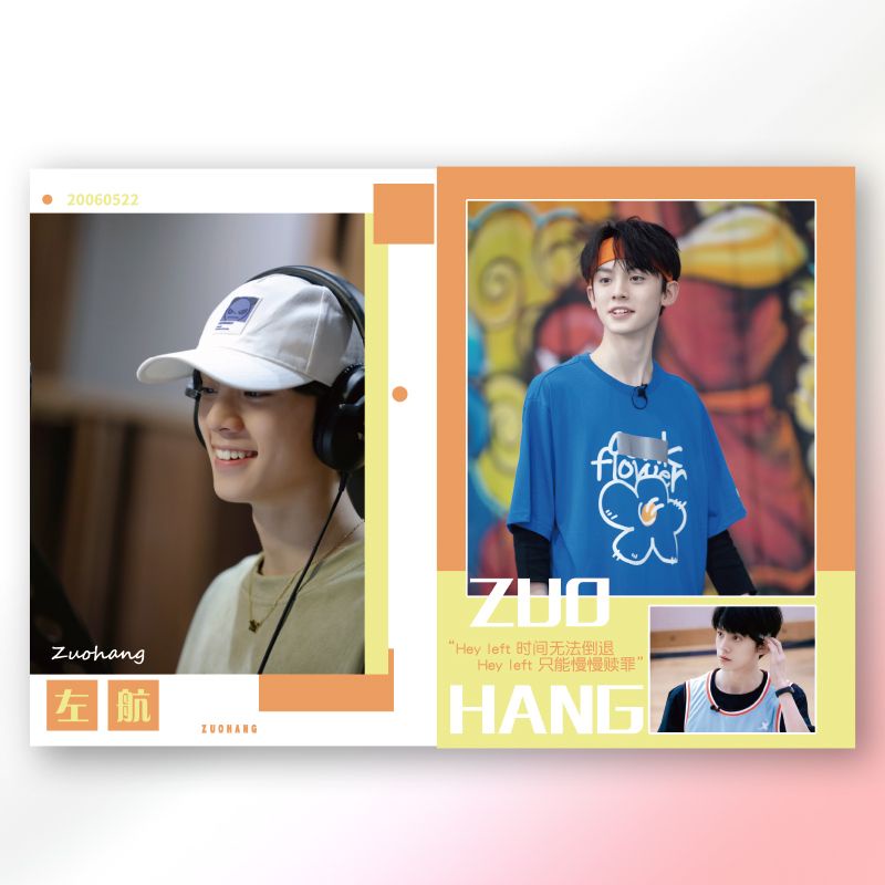 Album Ảnh Gia Đình zuohang tf Thế Hệ Thứ Ba pb Có Chữ Ký Phong Cách Bán Chạy Kèm Quạt Làm Bằng Thủ Công
