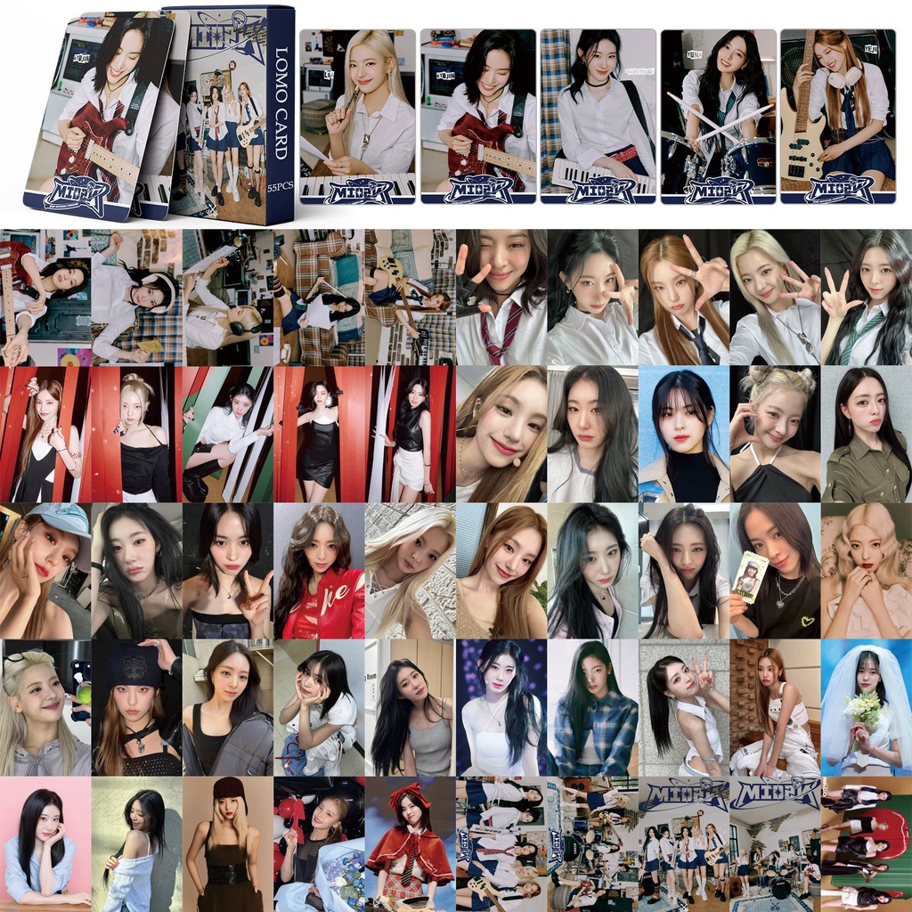 Hộp 55 Ảnh lomo card itzy Nhóm Nhạc kpop Thẻ