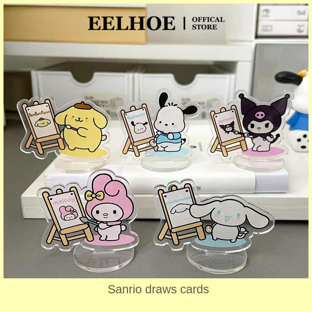 SANRIO Thẻ In Hình Hoạt Hình Dễ Thương Cho Bé