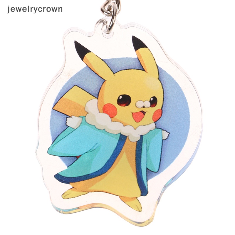Móc Khóa Mô Hình Nhân Vật Hoạt Hình pokemon pikachu squirtle charmander Bằng acrylic Cho Trẻ Em