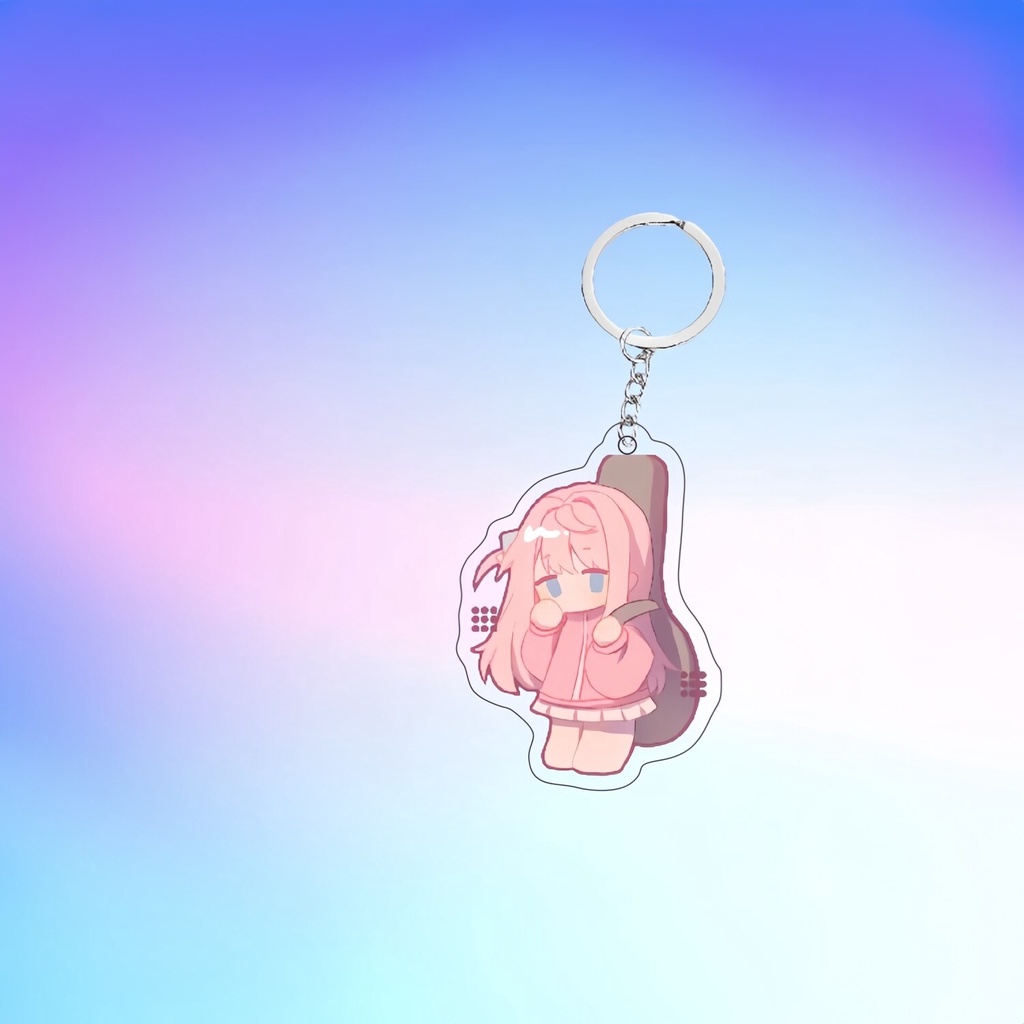 Móc khoá Hitori Gotoh Yamada Ryo Anime KeyChain BOCCHI THE ROCK Móc khoá Anime Manga in hình nhân vật 2 mặt rõ nét
