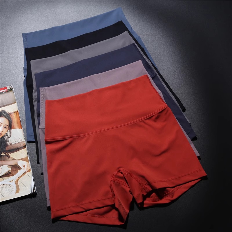 OLALA LEISURE Quần Short Thể Thao Lưng Cao Hai Mặt Phong Cách Âu Mỹ Mới