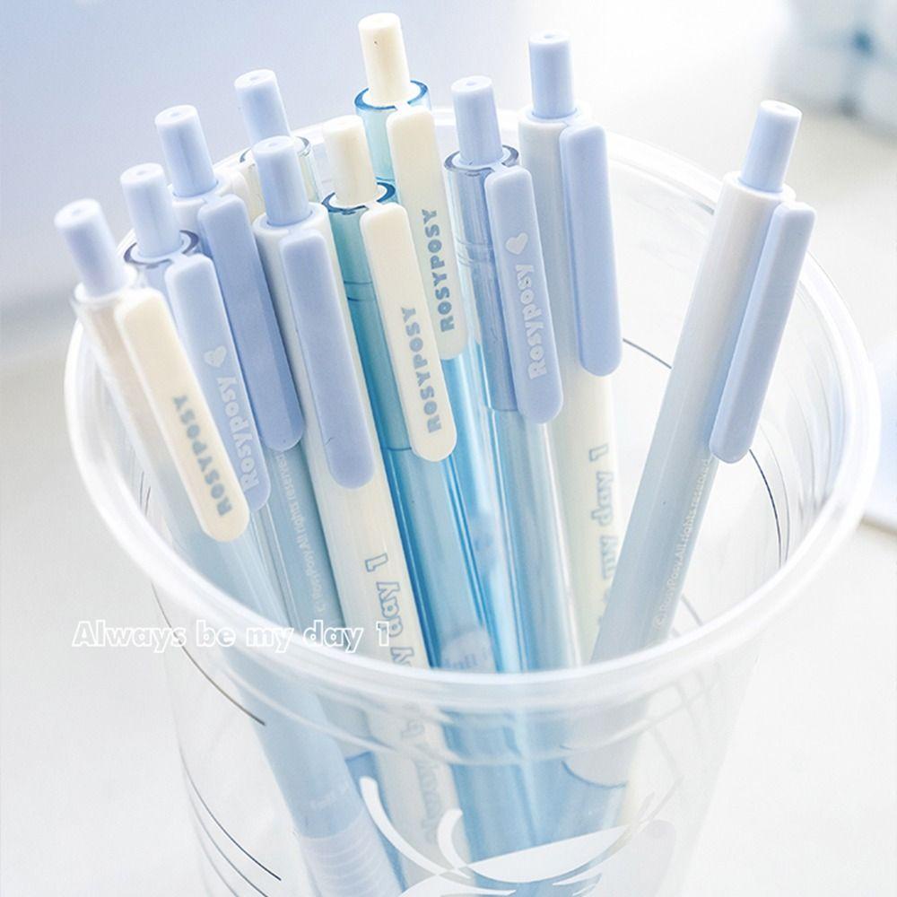 Mmluck Bộ Bút gel Mực Đen Hàn Quốc 0.5mm Nhanh Khô Dùng Làm Quà Tặng