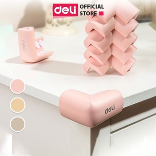 Cuộn xốp miếng xốp bọc cạnh bàn Deli giữ an toàn cho bé hình chữ L/W dây cao su, nẹp bịt góc bàn ghế