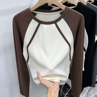 [45-150kg] Áo Thun Nữ Dài Tay oversized c12342