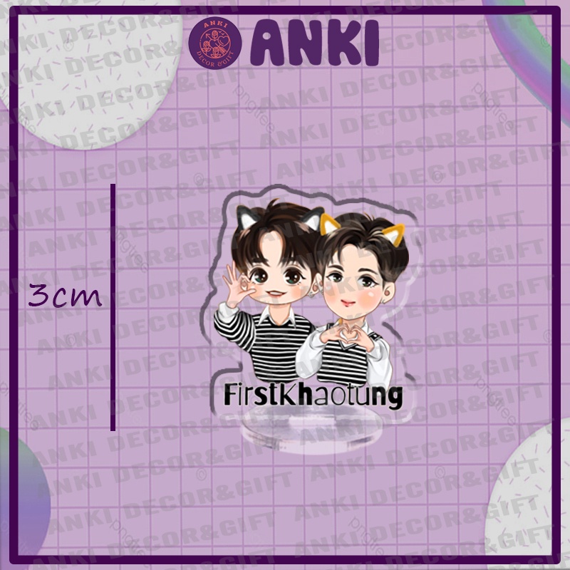 Standee mini FIRSTKHAOTUNG chibi dễ thương, standee  mica trong suốt, mô hình chibi nhân vật cute, quà tặng
