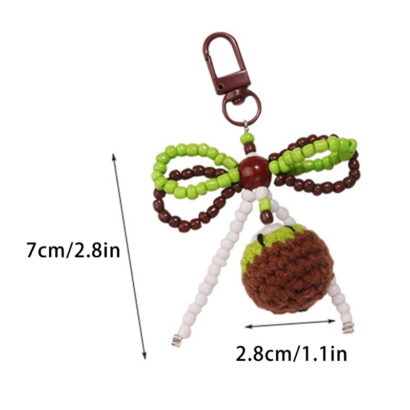 Omg Móc Khóa / Điện Thoại / Túi Xách Tai Nghe Trang Trí Hạt Cườm Thắt Nơ Thủ Công