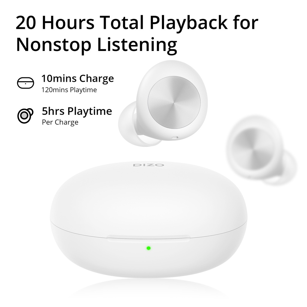 Realme Tai Nghe Chụp Tai Không Dây Kết Nối bluetooth 5.0 110ms dizo gopods d tws