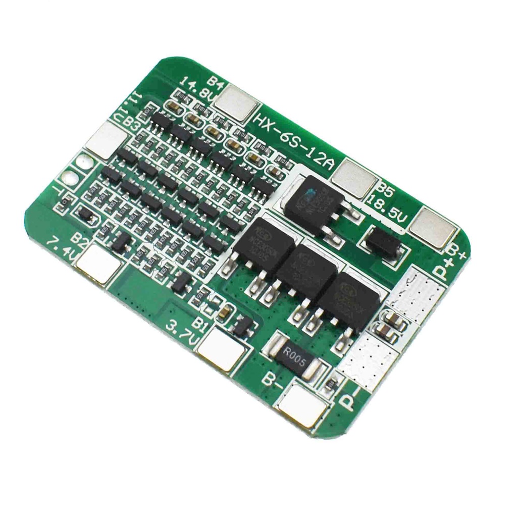 Bảng Mạch Bảo Vệ 6s 15a 24v bms Cho Mô Đun Pin li-ion 18650