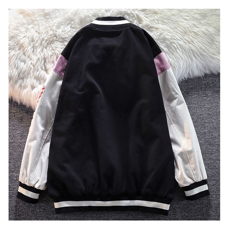 Áo Khoác Bóng Chày Thêu Chữ Thời Trang Cho Nữ