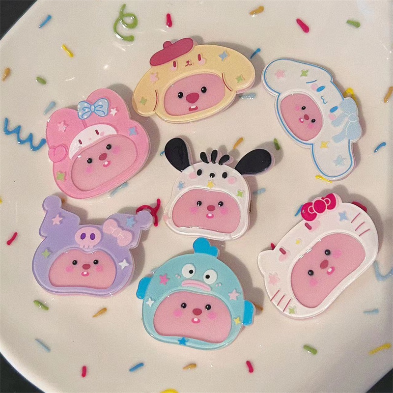 Dễ Thương Kẹp Tóc Hình Trái Tim Phong Cách hawaii Đáng Yêu