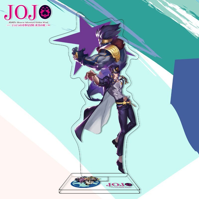 Mô hình Standee Anime Jojo's Bizarre Adventure Joseph Jotaro Yoshikage Rohan góc học tập để bàn làm việc cao 15cm