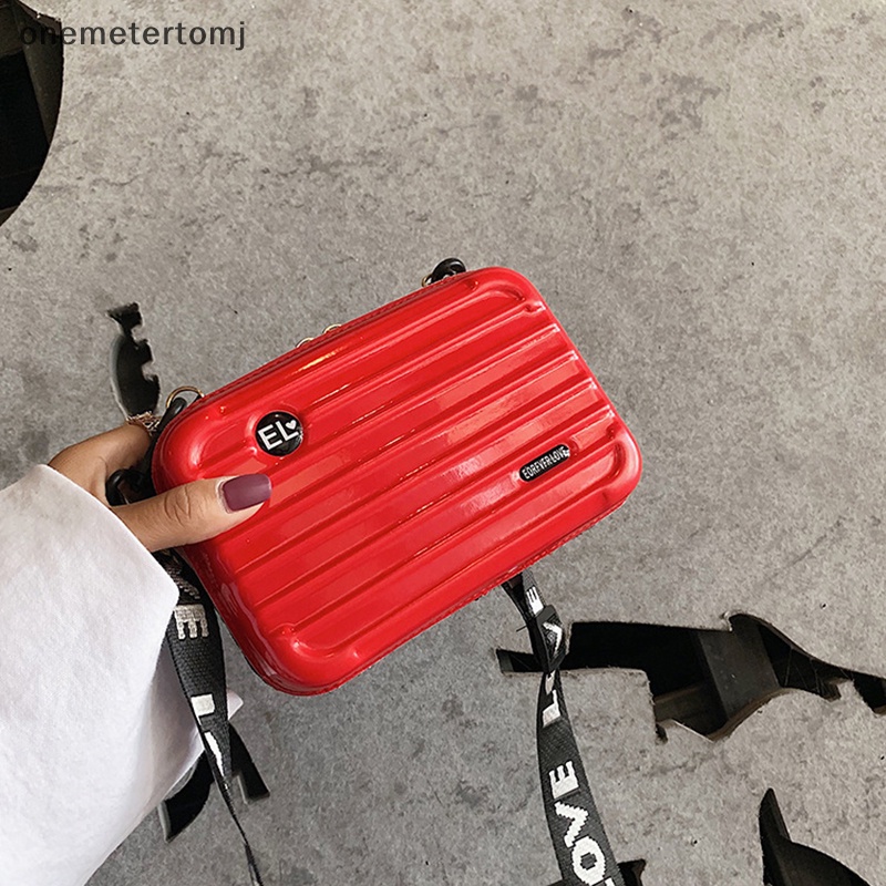 Onemetertomj Túi Đeo Chéo Vai Hình Vuông Nhỏ Cầm Tay Phong Cách Vali Thời Trang Cá Tính Dành Cho Nữ en