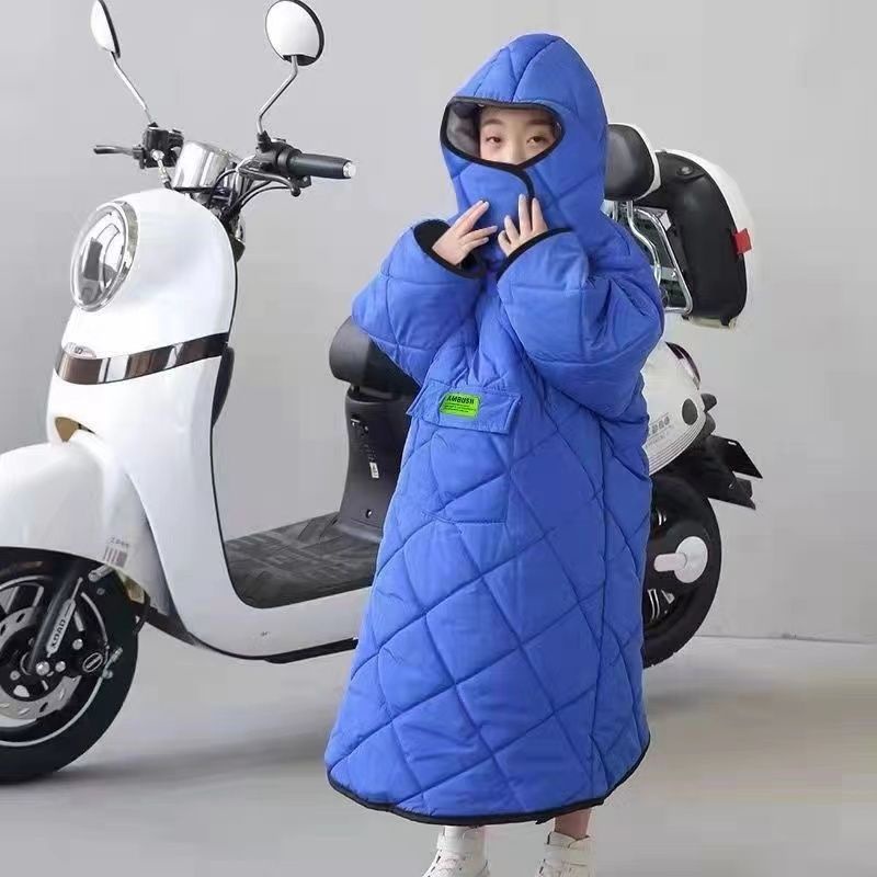 Tấm Chắn Gió Bằng Lông Cừu Dày Dặn Cho Bé Khi Đi Xe Máy
