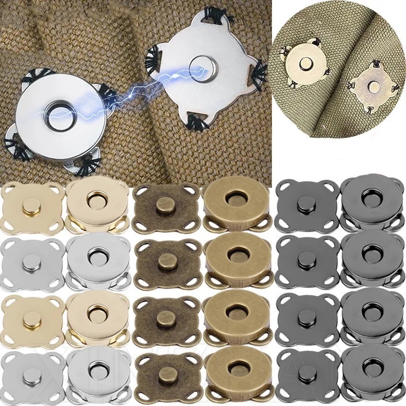 Nút Kim Loại 14 / 18mm Hấp Thụ Thủ Công Cho Ví / Túi Xách