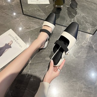 Dép cao gót mũi vuông thời trang dành cho nữ / size 35-39