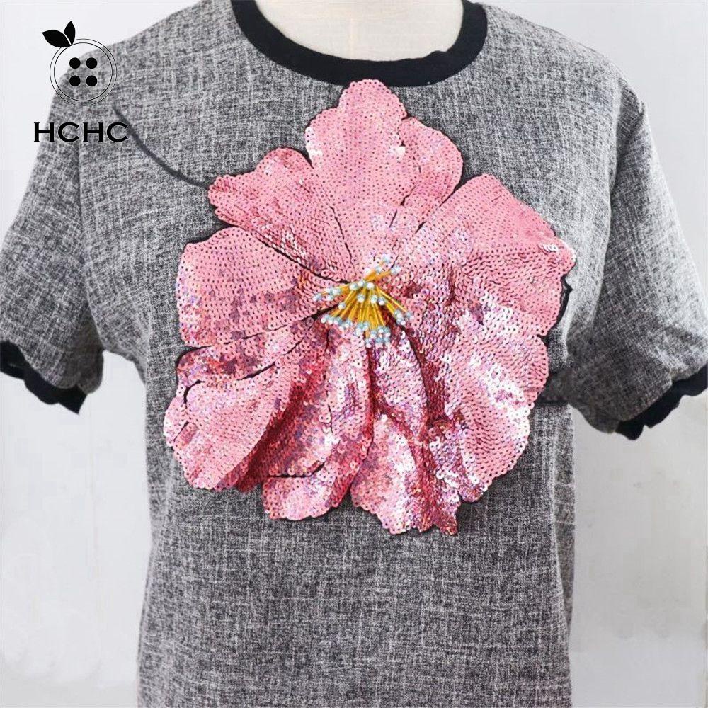 Hchc Miếng Vá Quần Áo Thêu Hoa Đính Kim Sa Lớn diy