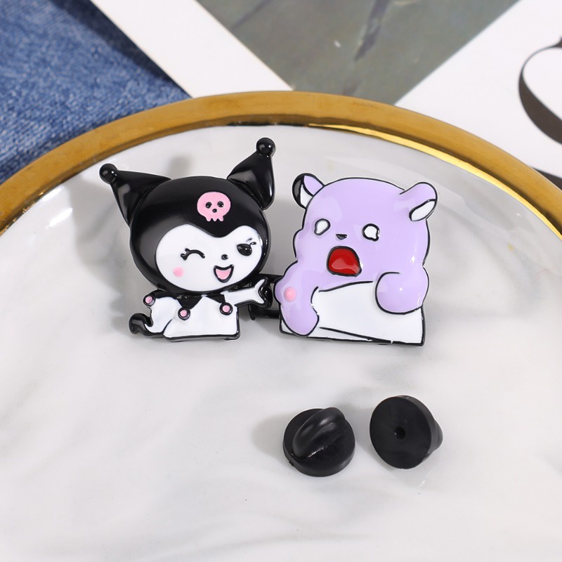 Nút Kim Loại Hình Gấu Hoạt Hình Dễ Thương Có Thể Tái Sử Dụng Gắn Lên Quần Jean Giảm Áp Lực