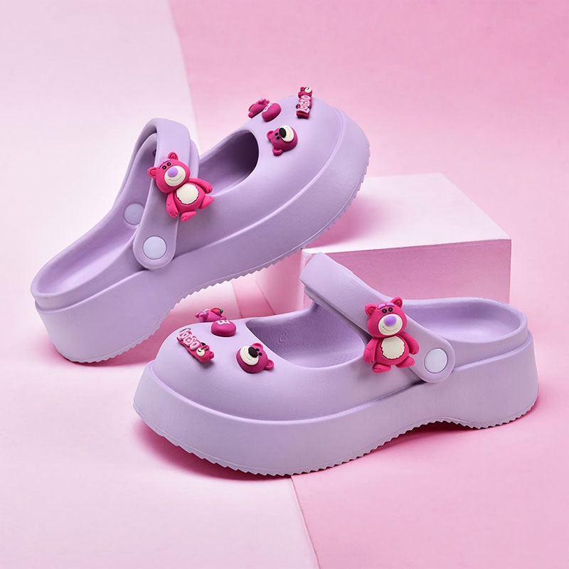 GUDETU  Dép Nữ Mềm Mại Họa Tiết Đám Mây Xinh Xắn Dép Đi Trong Nhà Chống Trượt Thời Trang Mùa Hè Dành Cho Nữ Mặc mấy cái mông Lật khi anh ra ngoài. Dép Lê Thoải Mái Phong Cách Influencer