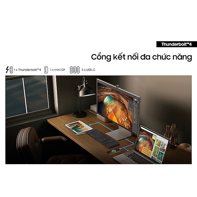 Màn Hình Samsung ViewFinity 5K S9 S90P LS27C900PAEXXV 27 inch - Hàng Chính Hãng