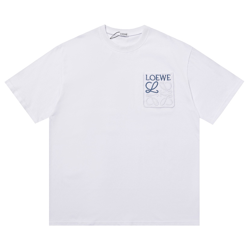 Áo Thun cotton Ngắn Tay Thêu logo Phối Màu Tương Phản Thời Trang Mùa Hè Cho Nam Và Nữ