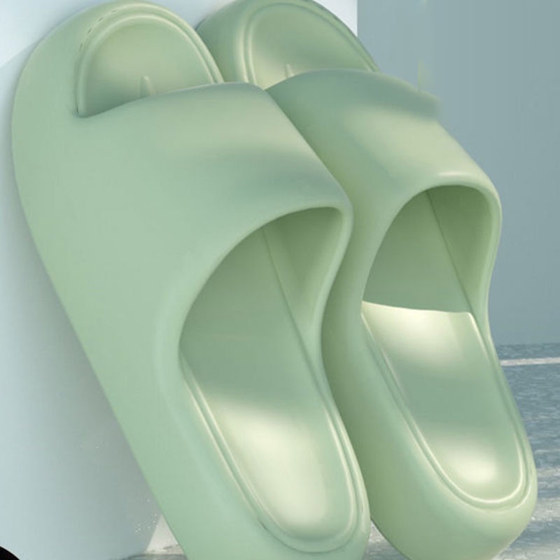 BẠCH LỘC ĐẠI NHÂN✨Dép nữ đi trong nhà  chống trơn trượt màu trơn cho phòng tắm gia đình