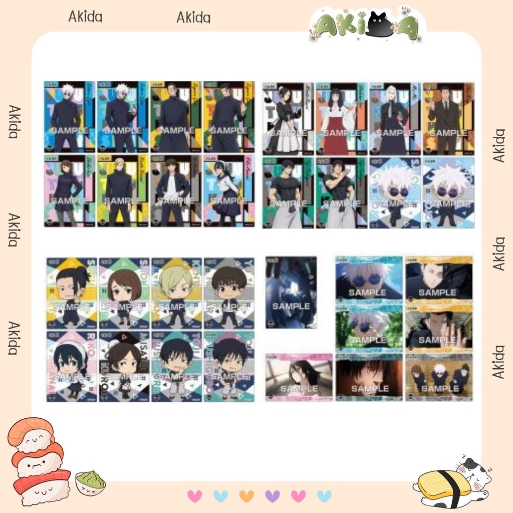 Pack random/Thẻ nhân phẩm - Clear card gum 3 - Jujutsu kaisen